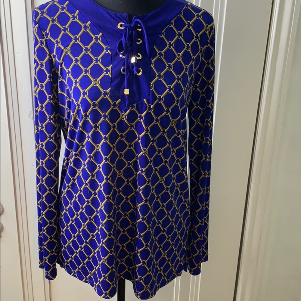 Michael Kor’s Logo blouse